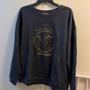 One teaspoon. Black graphic long sleeve sweatshirt